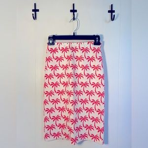 Palm tree pencil skirt